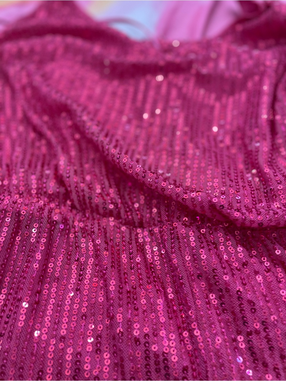 Hot Pink Sequin Romper